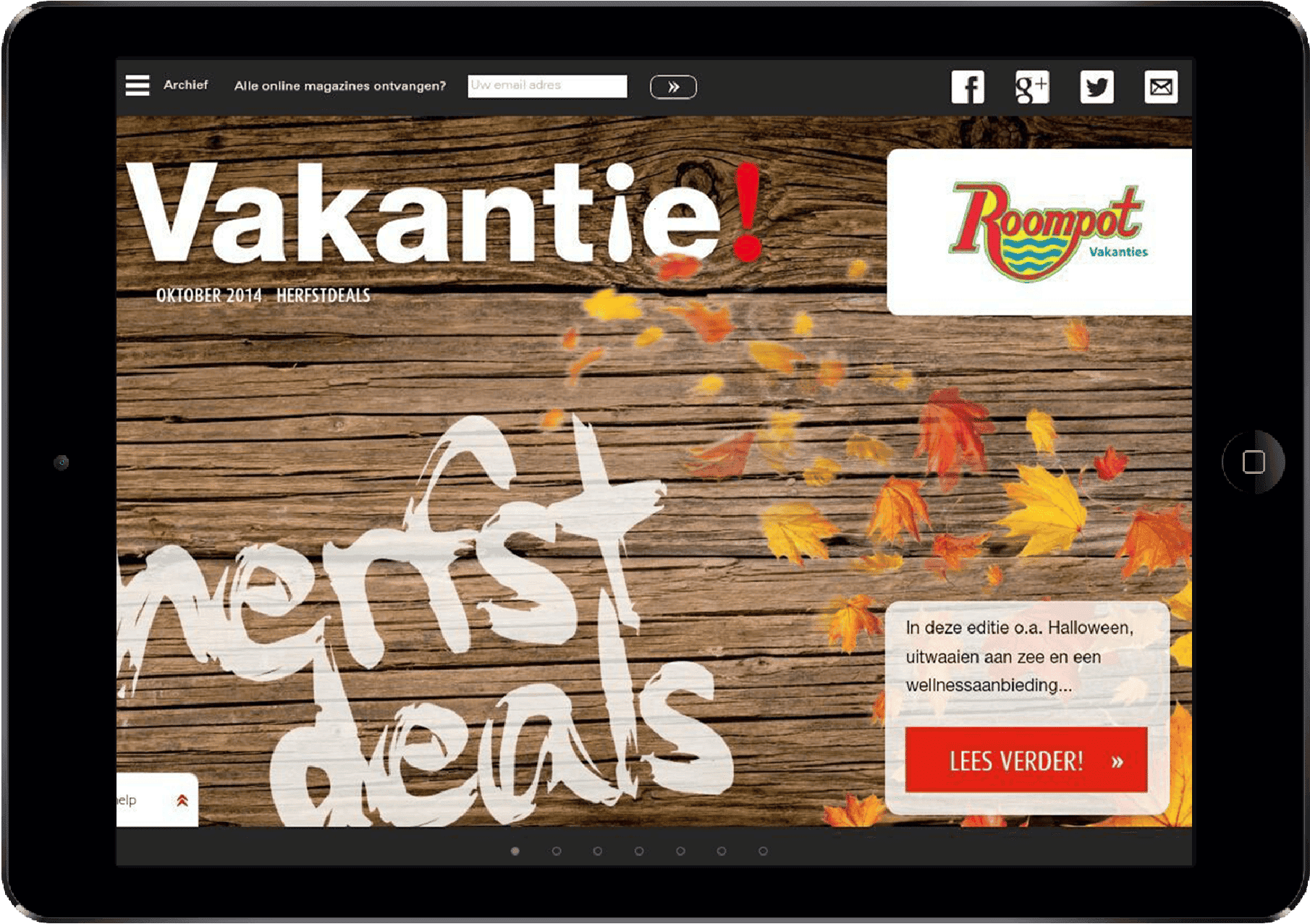 uw eigen magazine op de tablet