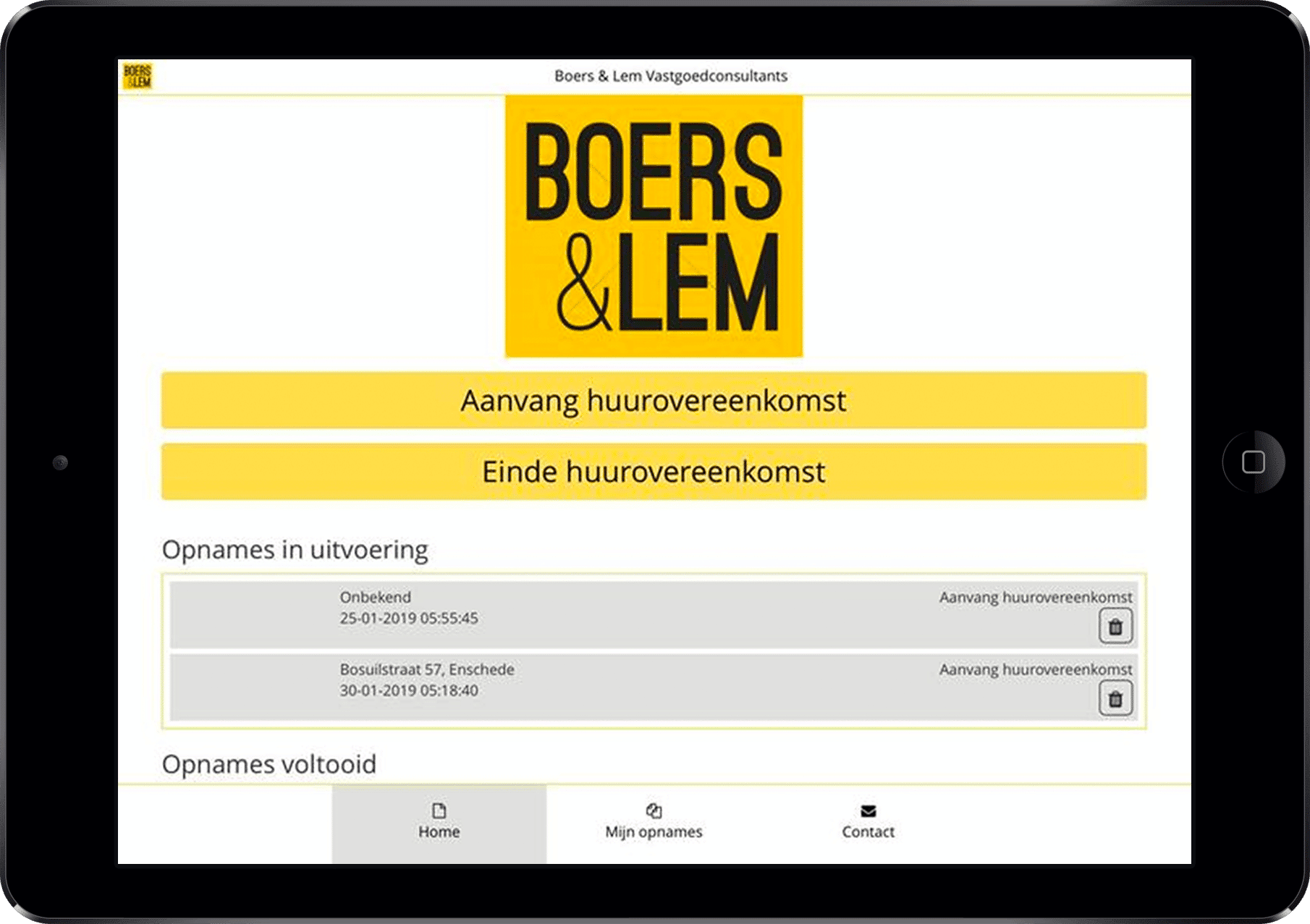 verhuurd vastgoed app