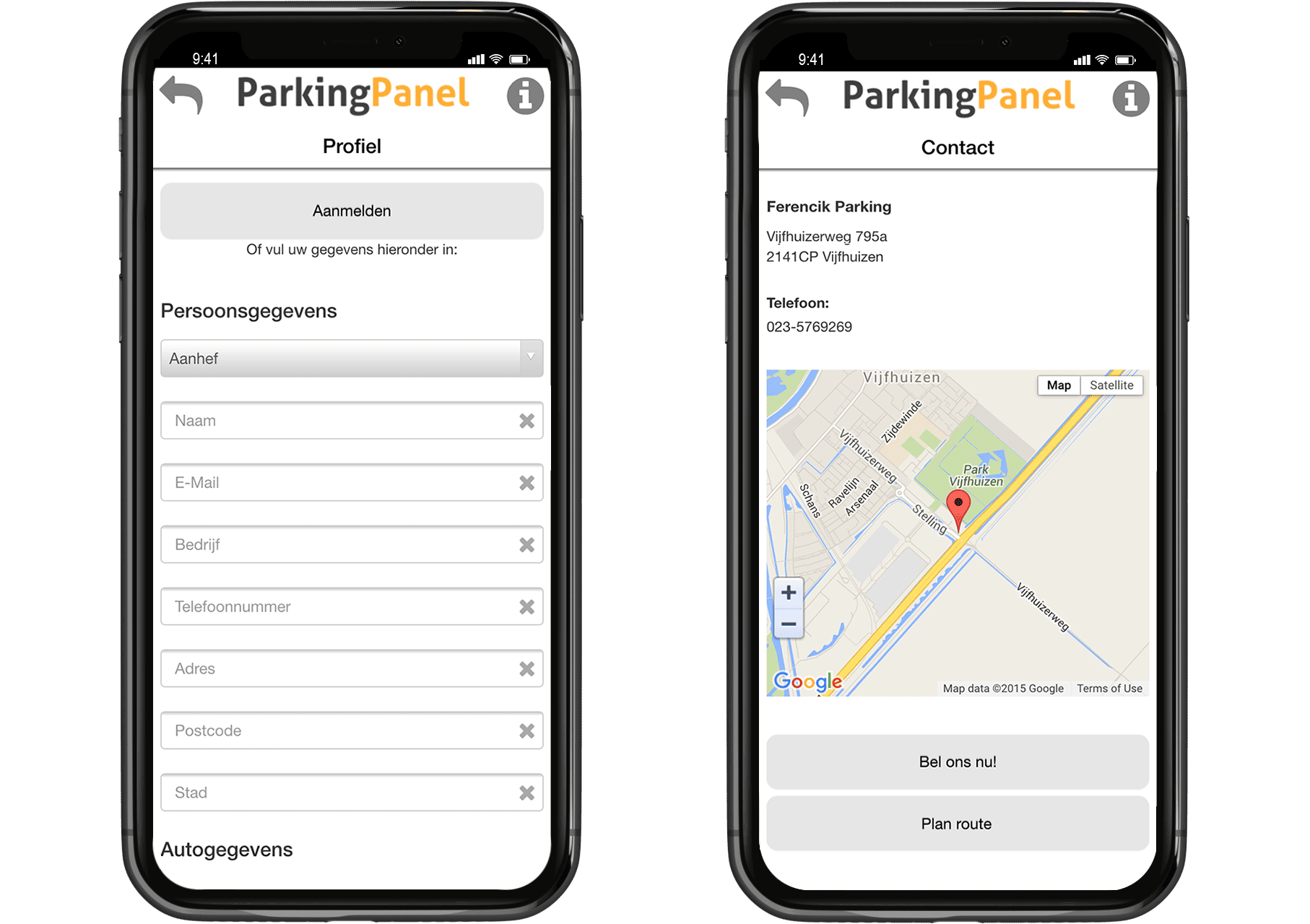 parkeerpanel app