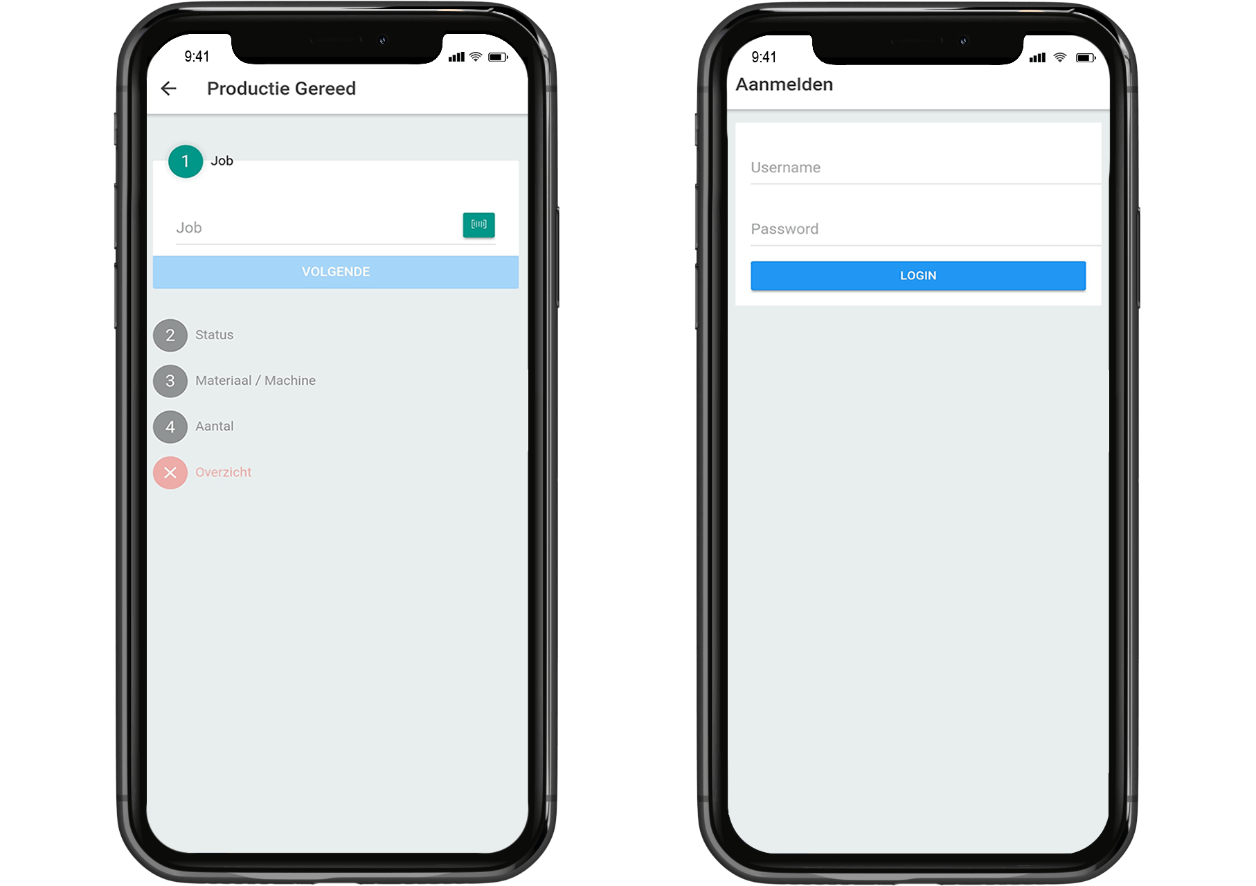 planning beheren via de app