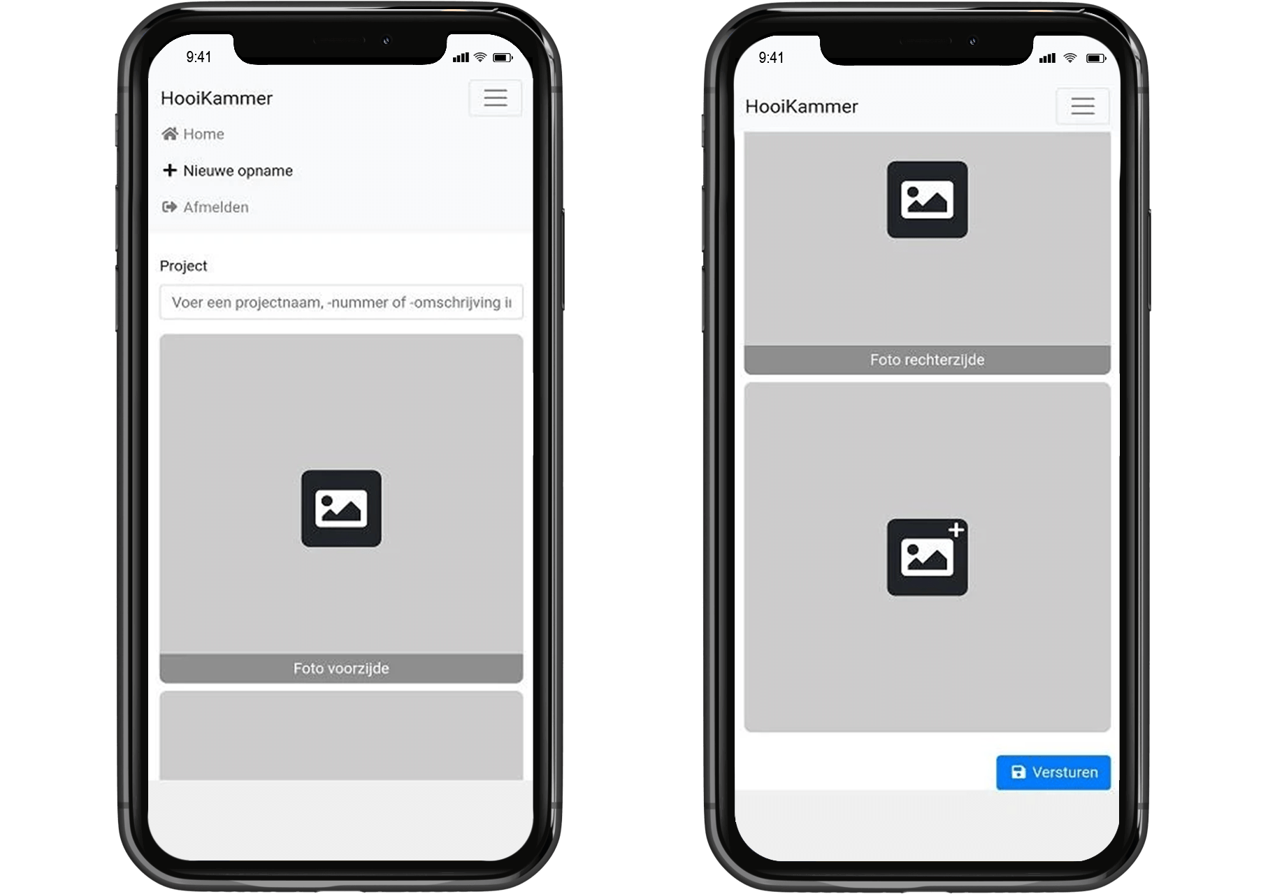 Autoberging app mobiel